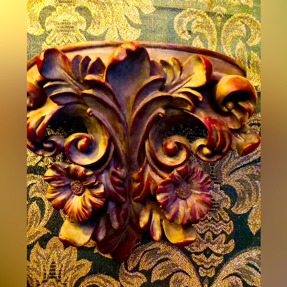 Ornate Floral Wall Sconce